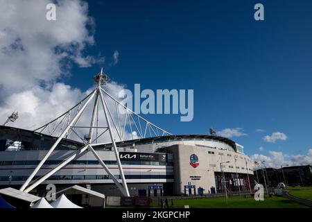 Bolton Wanderers. Stade de l'Université de Bolton, Horwich. Banque D'Images
