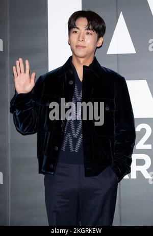 Séoul, Corée du Sud. 23rd novembre 2022. L'acteur sud-coréen Joo Jong-hyuk assiste à une séance photo pour les a-Awards 17th à Séoul, en Corée du Sud, sur 23 novembre 2022. (Photo par: Lee Young-ho/Sipa USA) crédit: SIPA USA/Alay Live News Banque D'Images