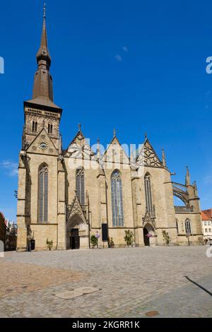 Allemagne, Basse-Saxe, Osnabruck, façade de l'église Saint Marys Banque D'Images