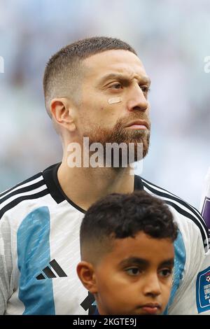 Lusail, Qatar. 22nd novembre 2022. Alejandro Gomez (ARG) football : coupe du monde de la FIFA Qatar 2022 Stage Groupe C match entre l'Argentine 1-2 Arabie Saoudite au stade Lusail à Lusail, Qatar . Crédit: Mutsu Kawamori/AFLO/Alay Live News Banque D'Images