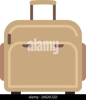 Icône de valise mobile. Symbole de sac de voyage plat Illustration de Vecteur