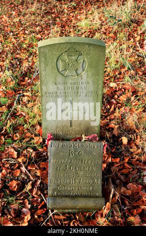 Tombe de guerre du Commonwealth, cimetière Blackburn. Banque D'Images