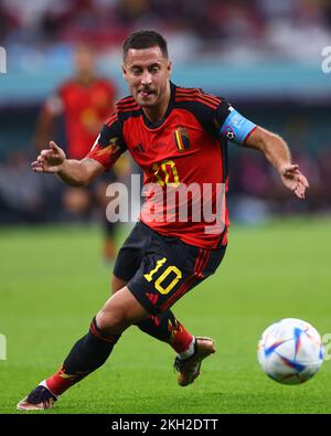 Al Rayyan, Qatar. 23rd novembre 2022. Eden Hazard de Belgique lors du match de la coupe du monde de la FIFA 2022 au stade Ahmad bin Ali, Al Rayyan. Le crédit photo devrait se lire: David Klein/Sportimage crédit: Sportimage/Alay Live News Banque D'Images