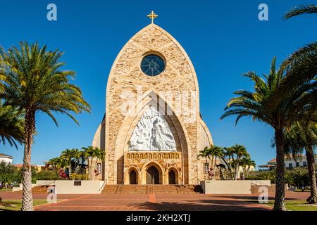 Église catholique Ave Maria, cercle d'Annonciation, Ave Maria, Floride Banque D'Images