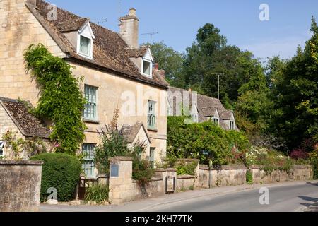 Cotswold traditionnels chalets, Winchcombe, Glouchestershire Banque D'Images