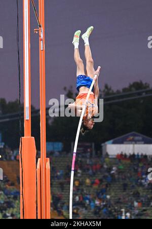 Rutger Koppelaar (pays-Bas). Pole Vault Men. Championnats d'Europe Munich 2022 Banque D'Images