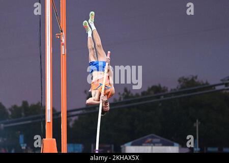 Rutger Koppelaar (pays-Bas). Pole Vault Men. Championnats d'Europe Munich 2022 Banque D'Images