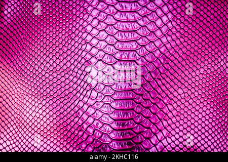 Texture de peau de serpent de luxe rose pour l'arrière-plan Banque D'Images