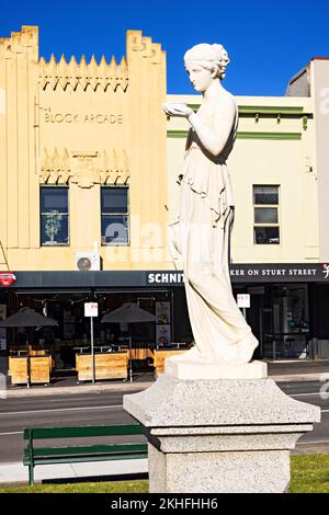 Ballarat Australie / vers 1859 Institut de mécanique de Ballaarat dans la rue principale centrale de Ballarat Sturt Street.fondé en 1859 le Ballaarat Mec Banque D'Images