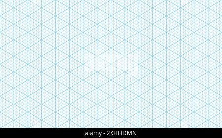 Motif de grille isométrique sans couture. Contour de l'arrière-plan du modèle de graphique isométrique. Les triangles et les hexagones alignent la texture sans couture. Illustration vectorielle sur Illustration de Vecteur