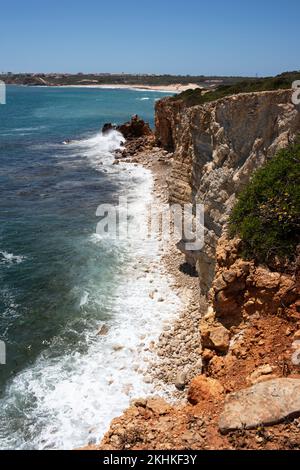 Randonnée le long de la côte de l'Algarve d'Igrina à Sagres Banque D'Images