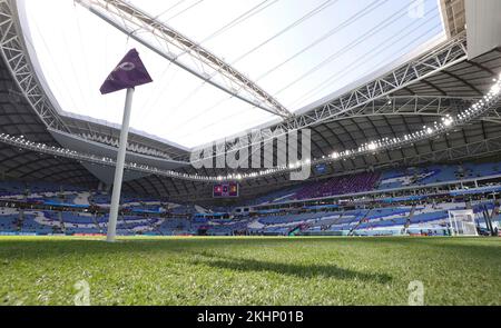 Doha, Katar. 24th novembre 2022. Al Wakra, Qatar. 24 novembre 2022, Al Wakra, Qatar. Doha, Katar. 24th novembre 2022. Firo : 11/24/2022, football, football, coupe DU MONDE de la FIFA 2022 QATAR, coupe du monde 2022 Qatar, coupe du monde 2022 Qatar, Group Stage, Groupe G, Match 13, SUI, Suisse - Cameroun Ubersicht Stadium, Al Janoub Stadium crédit: dpa/Alay Live News crédit: dpa Picture Alliance/Alay Live News crédit: dpa/Alay Live News Banque D'Images