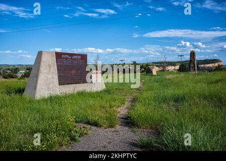 Billings, MT, Etats-Unis - 23 juin 2022 : le cimetière historique de Boothill était le lieu de sépulture de la ville fantôme de Coulson. L'une des plus importantes inhumations Banque D'Images