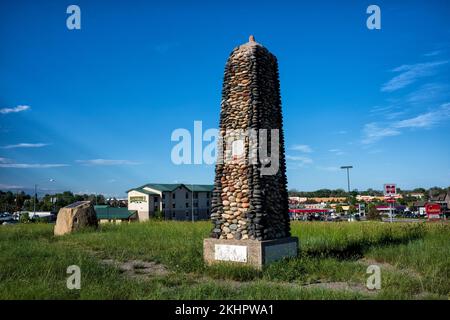 Billings, MT, Etats-Unis - 23 juin 2022 : le cimetière historique de Boothill était le lieu de sépulture de la ville fantôme de Coulson. L'une des plus importantes inhumations Banque D'Images