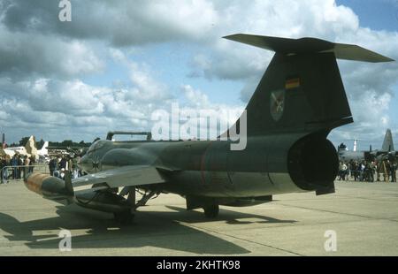 Lockheed F-104g Starfighter, 2001 / 683-2001, West German Air Force, International Air Tattoo IAT 1981, RAF Greenham Common (EGVI), Royaume-Uni - Angleterre Banque D'Images