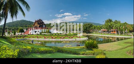 Royal Flora Ratchaphruek. Vue panoramique sur le paysage . C'est l'une des attractions touristiques les plus importantes de Thaïlande. Banque D'Images