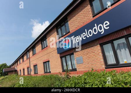 Travelodge & Little Chef, Lincoln, Thorpe on the Hill, LN6 9AJ Banque D'Images