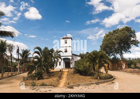 Église catholique dans la petite ville de la municipalité de Santa Leopoldina au Brésil, État d'Espirito Santo Banque D'Images