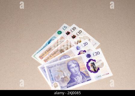 Livres sterling d'espèces Banque D'Images
