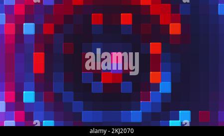 Mosaïque de verre abstraite. Rendu 3D généré par ordinateur Banque D'Images