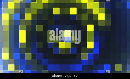 Mosaïque de verre abstraite. Rendu 3D généré par ordinateur Banque D'Images