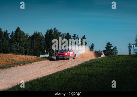 Rallye Lituanie Rokiskis 2022 Banque D'Images