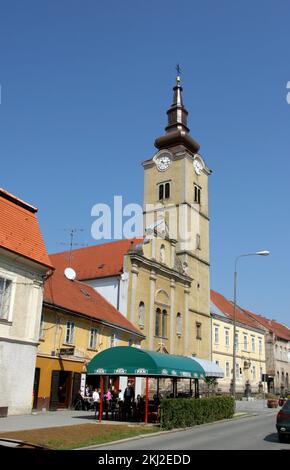 L'église paroissiale de Saint Anne à Krizevci, Croatie Banque D'Images