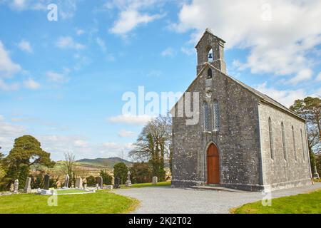 Église de rocher de Dunamase près de Portlaoise en Irlande Banque D'Images