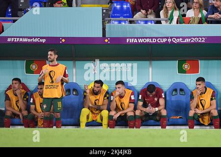 DOHA, QATAR - NOVEMBRE 24 : Bernardo Silva du Portugal lors du match du groupe H - coupe du monde de la FIFA, Qatar 2022 entre le Portugal et le Ghana au stade 974 sur 24 novembre 2022 à Doha, Qatar (photo de Pablo Morano/BSR Agency) Banque D'Images