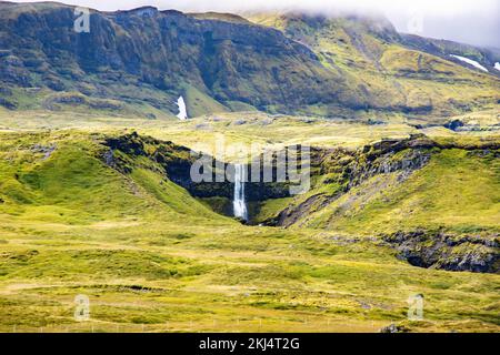 Paysage dans grundarfjrur islande en été août Banque D'Images