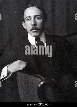 Alberto Santos-Dumont, Alberto Santos-Dumont (1873 - 1932), inventeur de l'aéronautique brésilienne Banque D'Images