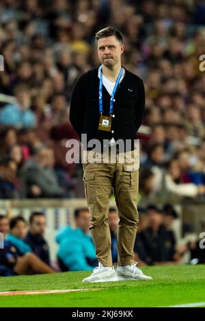 Barcelone, espagnol. 24th novembre 2022. Alexander Straus coach (Bayern Munchen) lors du match de football de la Ligue des champions des femmes entre le FC Barcelone et le Bayern Munich, au stade Camp Nou à Barcelone, Espagne, jeudi, 24 novembre 2022. Foto: SIU Wu Credit: dpa/Alay Live News Credit: dpa Picture Alliance/Alay Live News Banque D'Images