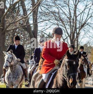 24 novembre 2022. Ipswich, ma. Chasse de Thanksgiving à Appleton Farms. © Marilyn Humphries, 2022 Banque D'Images