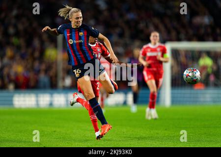Barcelone, espagnol. 24th novembre 2022. Rolfo (FC Barcelone) en action lors du match de football de la Ligue des champions des femmes entre le FC Barcelone et le Bayern Munich, au stade Camp Nou à Barcelone, Espagne, jeudi, 24 novembre 2022. Foto: SIU Wu Credit: dpa/Alay Live News Credit: dpa Picture Alliance/Alay Live News Banque D'Images