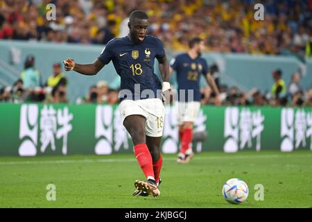 UPAMECANO Dayot (FRA), action, action unique, image unique, découpe, Prise de vue corps entier, jeu 5, Groupe D France (FRA) - Australie (AUS) 4-1, on 22 novembre 2022, stade Al Janoub. Coupe du monde de football 20122 au Qatar à partir de 20,11. - 18.12.2022 ? Banque D'Images