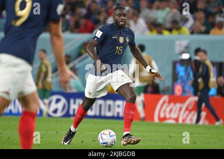 UPAMECANO Dayot (FRA), action, action unique, image unique, découpe, Prise de vue corps entier, jeu 5, Groupe D France (FRA) - Australie (AUS) 4-1, on 22 novembre 2022, stade Al Janoub. Coupe du monde de football 20122 au Qatar à partir de 20,11. - 18.12.2022 ? Banque D'Images