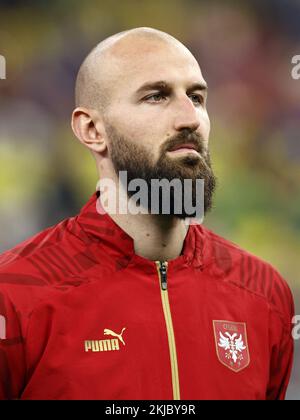 Ville de LUSAIL - gardien de but de Serbie Vanja Milinkovic-Savic lors de la coupe du monde de la FIFA Qatar 2022 groupe G match entre le Brésil et la Serbie au stade Lusail sur 24 novembre 2022 dans la ville de Lusail, Qatar. AP | Dutch Height | MAURICE DE PIERRE crédit: ANP/Alay Live News Banque D'Images