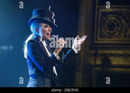 Madrid, Espagne. 24th novembre 2022. La chanteuse Marta Sanchez se produit lors de son concert 'de Cerca' au théâtre Zarzuela à Madrid. (Photo par Atilano Garcia/SOPA Images/Sipa USA) crédit: SIPA USA/Alay Live News Banque D'Images