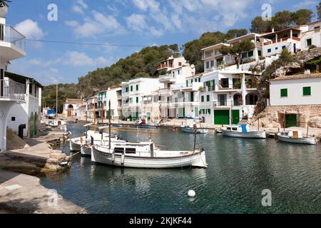 Port de pêche à Cala Figuera, près de Santanyi, région de Migjorn, Majorque, Iles Baléares, Espagne, Europe Banque D'Images