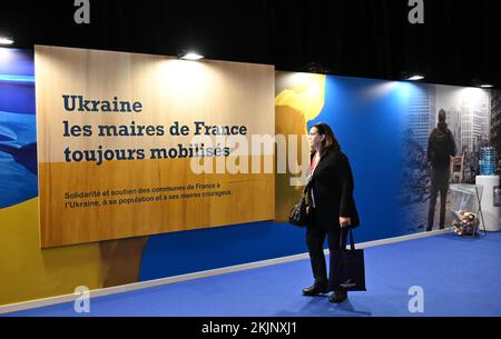 Paris, France. 24th novembre 2022. Illustration du Congrès des maires et Présidents des Intercommunautés de France organisé par l'Association des maires de France (AMF) au Parc des Expositions de Paris, France sur 24 novembre 2022. Photo de Tomas Stevens/ABACAPRESS.COM crédit: Abaca Press/Alay Live News Banque D'Images