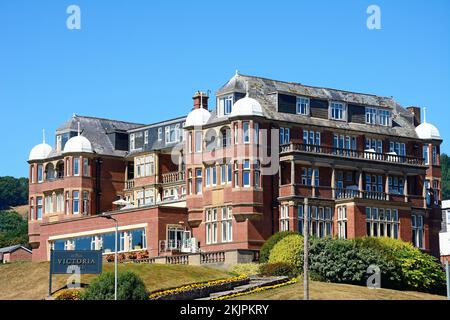 Vue de face de l'hôtel Victoria, Sidmouth, Devon, Royaume-Uni, Europe. Banque D'Images