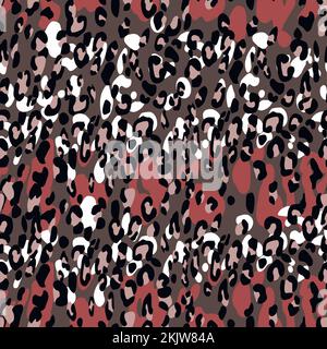 Motif moderne sans coutures léopard abstrait.Animaux arrière-plan tendance.Illustration vectorielle de couleur pour impression, carte, carte postale, tissu Illustration de Vecteur