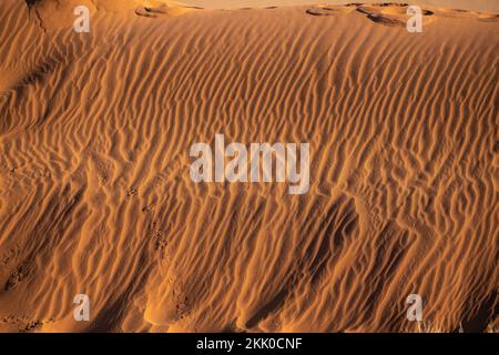 Motifs dans les dunes de sable du désert du Namib au lever du soleil, en Namibie, Afrique Banque D'Images