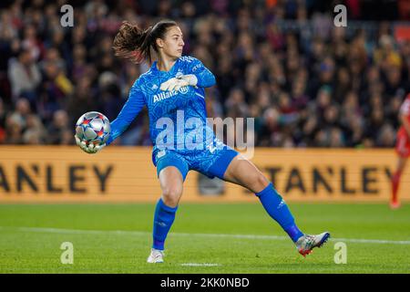 Barcelone, Espagne. 24th novembre 2022. Maria Luisa Grohs du FC Bayern Munchen lors du match de l'UEFA Womens Champions League entre le FC Barcelone et le FC Bayern Munchen au Camp Nou à Barcelone, en Espagne. Crédit : DAX Images/Alamy Live News Banque D'Images