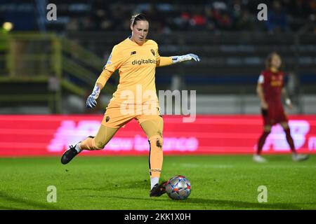 Emma Lind of AS Roma Women au cours de la troisième journée de la phase de groupe de l'UEFA Women's Champions League, Groupe B, entre A.S. Roma et VfL Wolfsburg, Banque D'Images