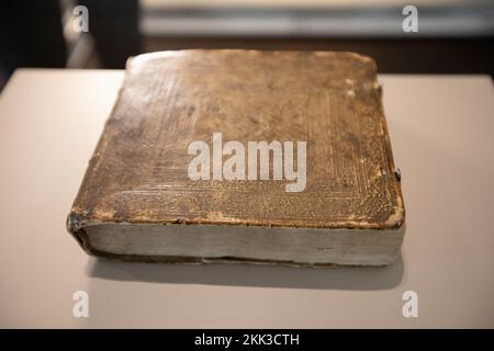 Édimbourg 27th octobre. Écosse. ROYAUME-UNI. La musique d’un manuscrit de 400 ans est exposée à la salle St Cecilia, dans la vieille ville d’Édimbourg. Le volume, Banque D'Images