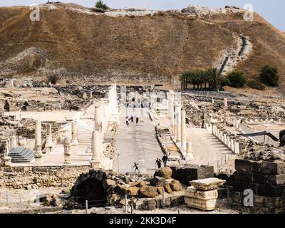 Bet Shean antiquités, Israël Banque D'Images