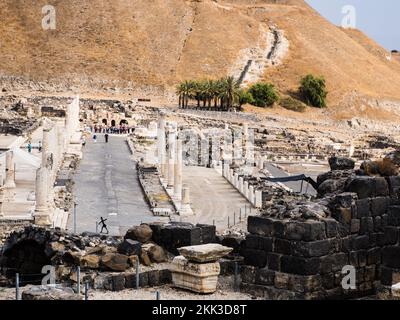 Bet Shean antiquités, Israël Banque D'Images