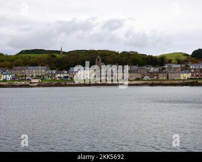 Automne à Millport, Great Cumbrae, île de destination balnéaire dans le Firth de Clyde, au large de la côte nord de l'Ayrshire, Écosse, Royaume-Uni. Banque D'Images