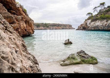 Calo des Moro, magnifique baie de Majorque en Espagne Banque D'Images